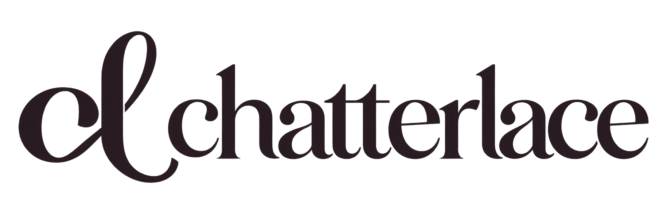 Chatterlace logo option three: an intertwined c and l monogram